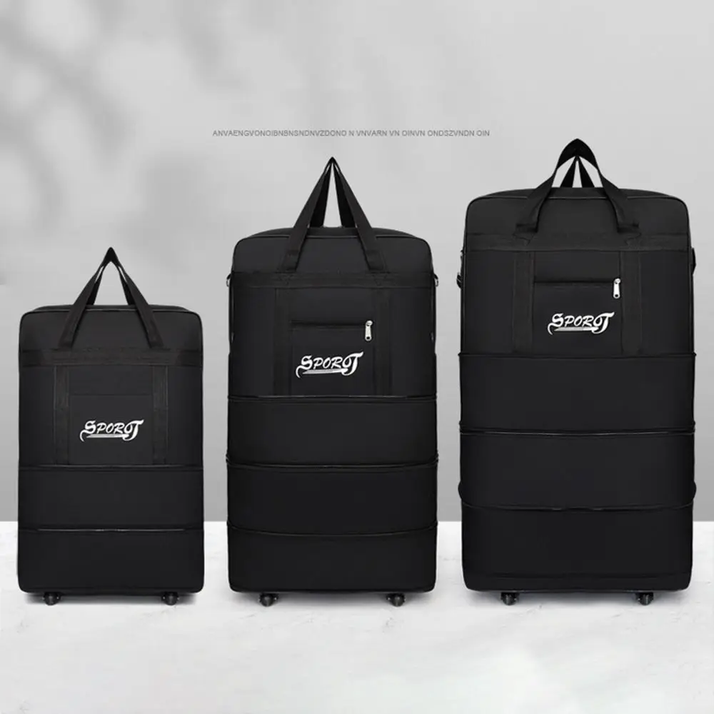 with Wheels Rolling Duffle Bag with Wheels Foldable Multiple Pocket Expandable Foldable Duffle Bag Expandable Suitcases Travel