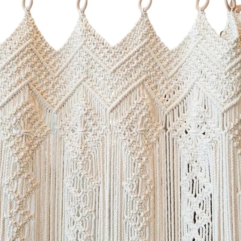 

Nordic style hand-woven door curtain tapestry B & B home ins soft tapestry Bohemian partition curtain