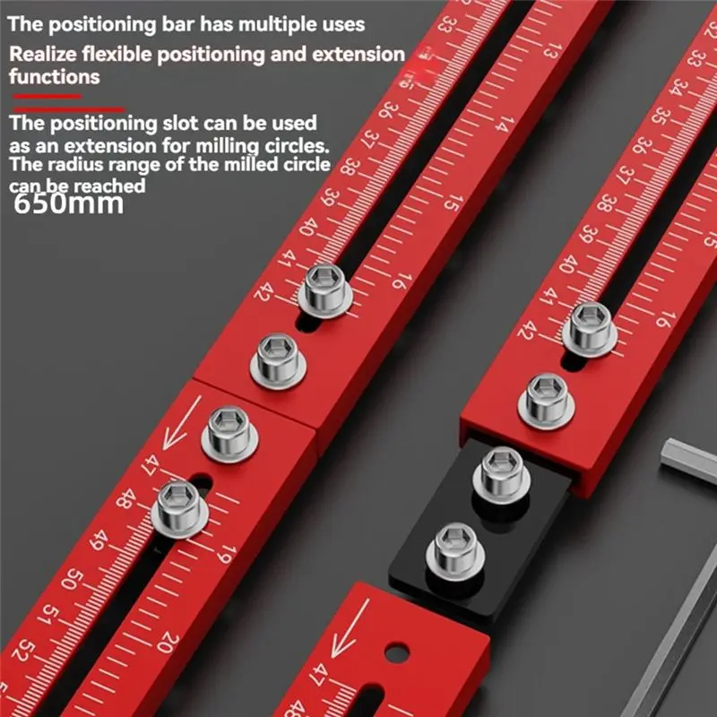 ABVJ-Woodworking Router Circle Jig Router Circle Cutting Jig Woodworking Cutting And Milling Circular Auxiliary Tool