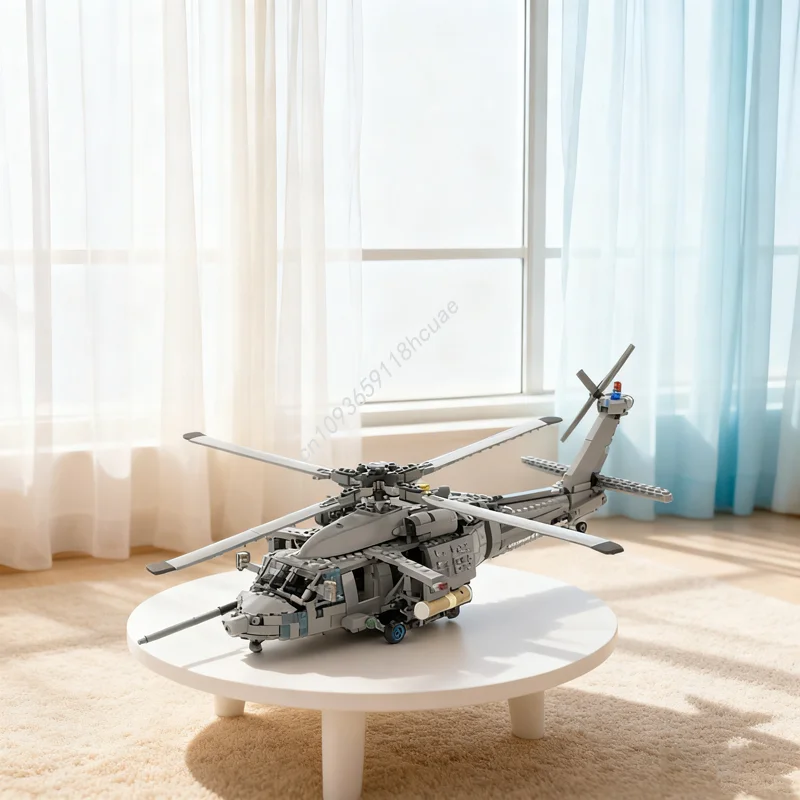 

1632pcs MOC MH DAP UH Black Hawk two version Creatored Christmas gift Model Building blocks DIY idea Education Kids toy Birthday