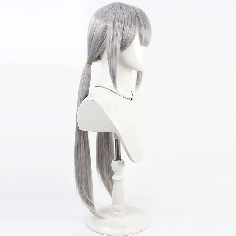 Anime Assault Lily Last Bullet Fujita Asagao Parrucca Cosplay Halloween Party Prop Capelli sintetici Fibra resistente al calore + Protezione parrucca