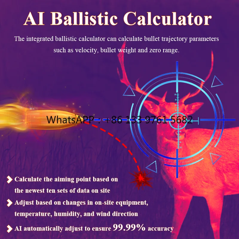 2025 Hot SaleRangefinder and Aiming Dual-purpose Thermal Imaging  Night Vision Scope for Hunting