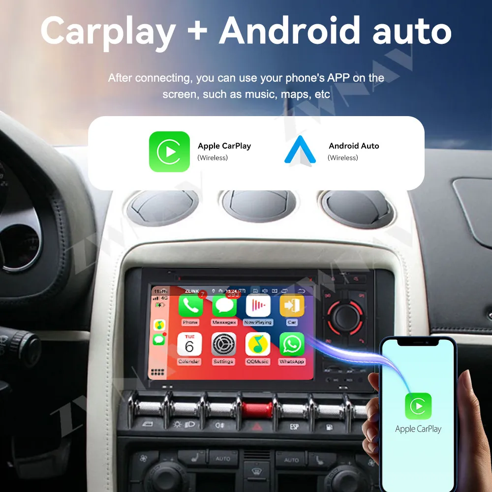 New Design PX5 7 Inch Carplay Screen For Lamborghini 2004-2015 Android Car GPS Navigation Radio Audio Stereo Multimedia Unit