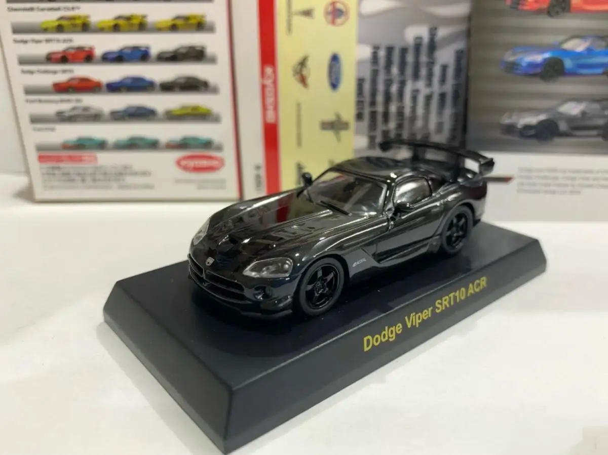 1/64 KYOSHO Dodge Viper STR10 ACR  black Diecast Model Car Kids Toys Gift