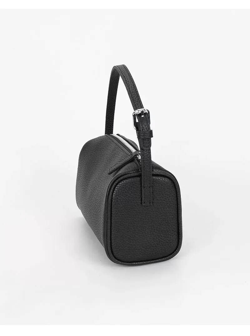 Genuine Leather 90s Style Pen Case Bag, 2026 New Light Luxury Design Soft Cowhide Mini Shoulder & Crossbody Bag