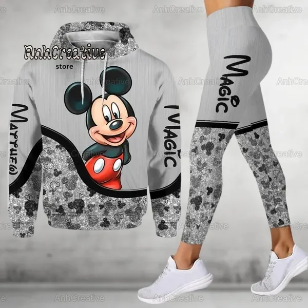 Vêtements de yoga Disney เทผู้หญิง, vêtements de ฟิตเนส, บทความที่ไม่ซ้ํากัน, โหมดสําคัญ, แอนิเมชั่น 3D, dessin animé, Minnie