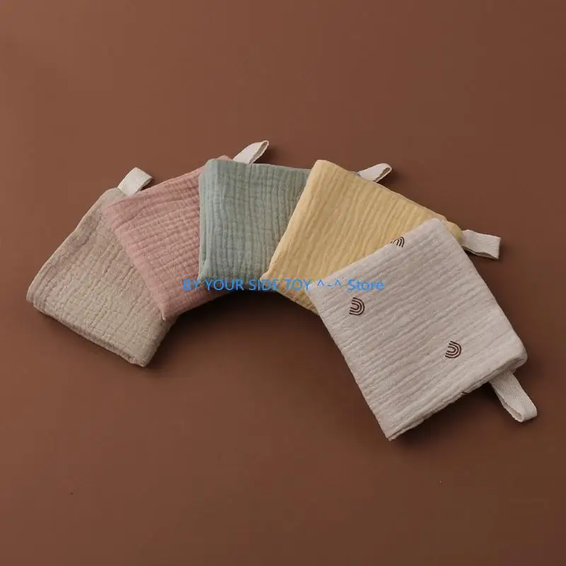 10 Pcs Towel Baby Facecloth Baby Bath Towel Handkerchief Cotton Burp Cloth Soft Absorbent Gauze Kindergarten Washcloth U6XE