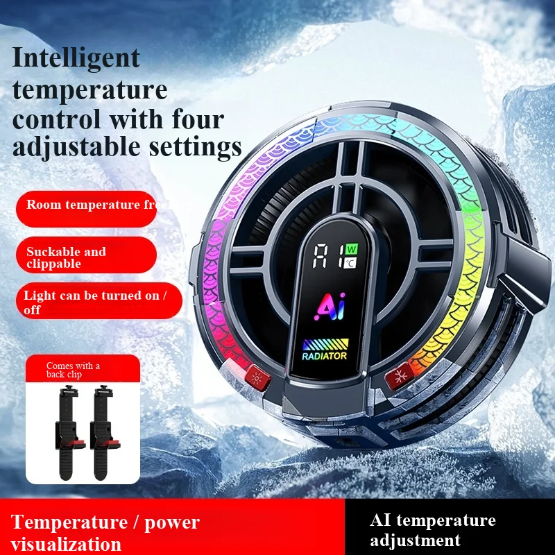 Artificial intelligence variable frequency flat panel radiator semiconductor icing magnetic game live broadcast radiator