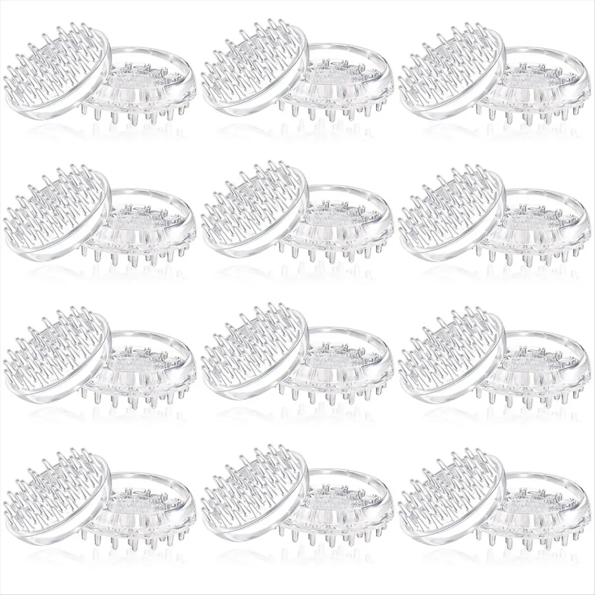 【Limited Offer】24 Pieces Carpet Protectors Spiked Caster Cups Round Furniture Caster Cups Spiked Carpet for Furniture Legs,Sofas