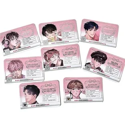 8Pcs/Set Korean Manhwa Debut or Die Lomo Card Park Moondae, Lee Sejin Cartoon Characters 3 Inches ID Photo Cards Cosplay Gift