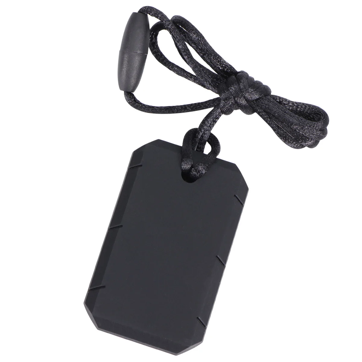 

1Pcs Dog Tag Teether Silicone Baby Molar Training Chew Pendant Soft Textured Teething Necklace for Autistic Kids Comfort