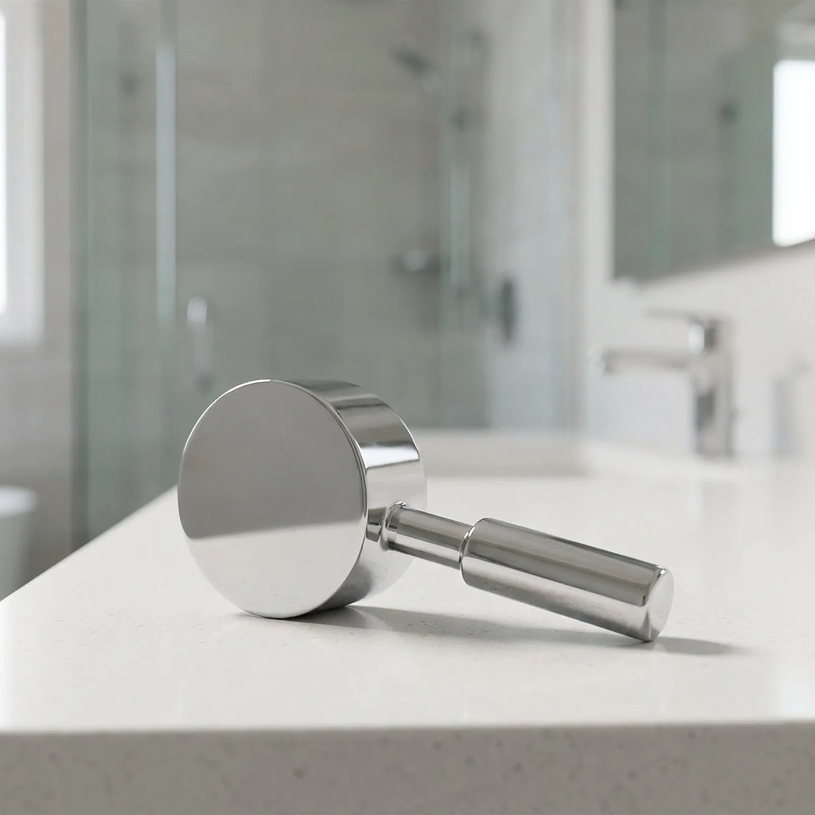 Bathroom Upgrade Shower Mixer Handle Replacement Handle Zinc Alloy Construction Easy Installation For 40mm Cartridge