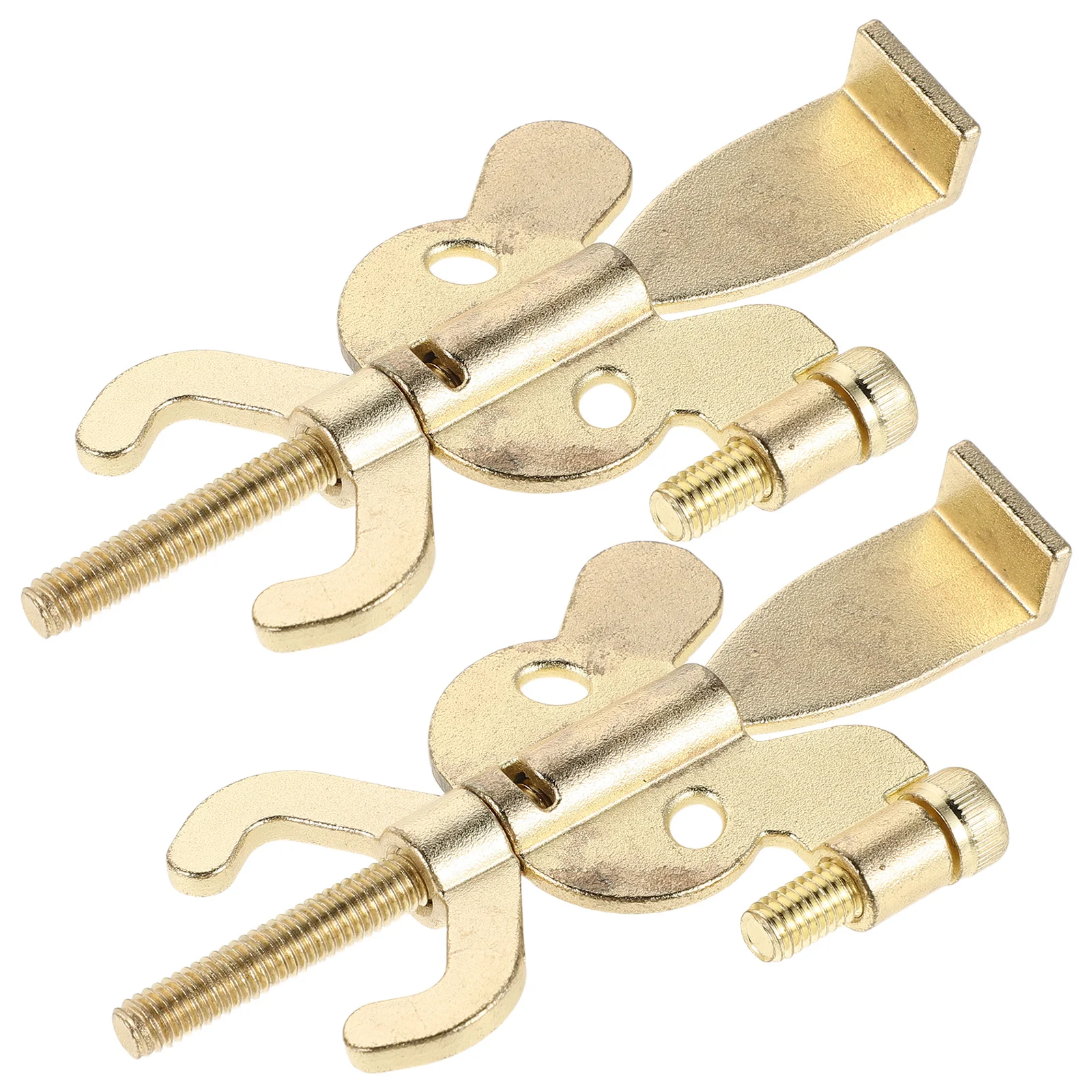 2 pezzi serratura portatile senza trapano fermaporta in metallo blocco di sicurezza di sicurezza da viaggio per appartamento dormitorio dell'hotel - rinforzato