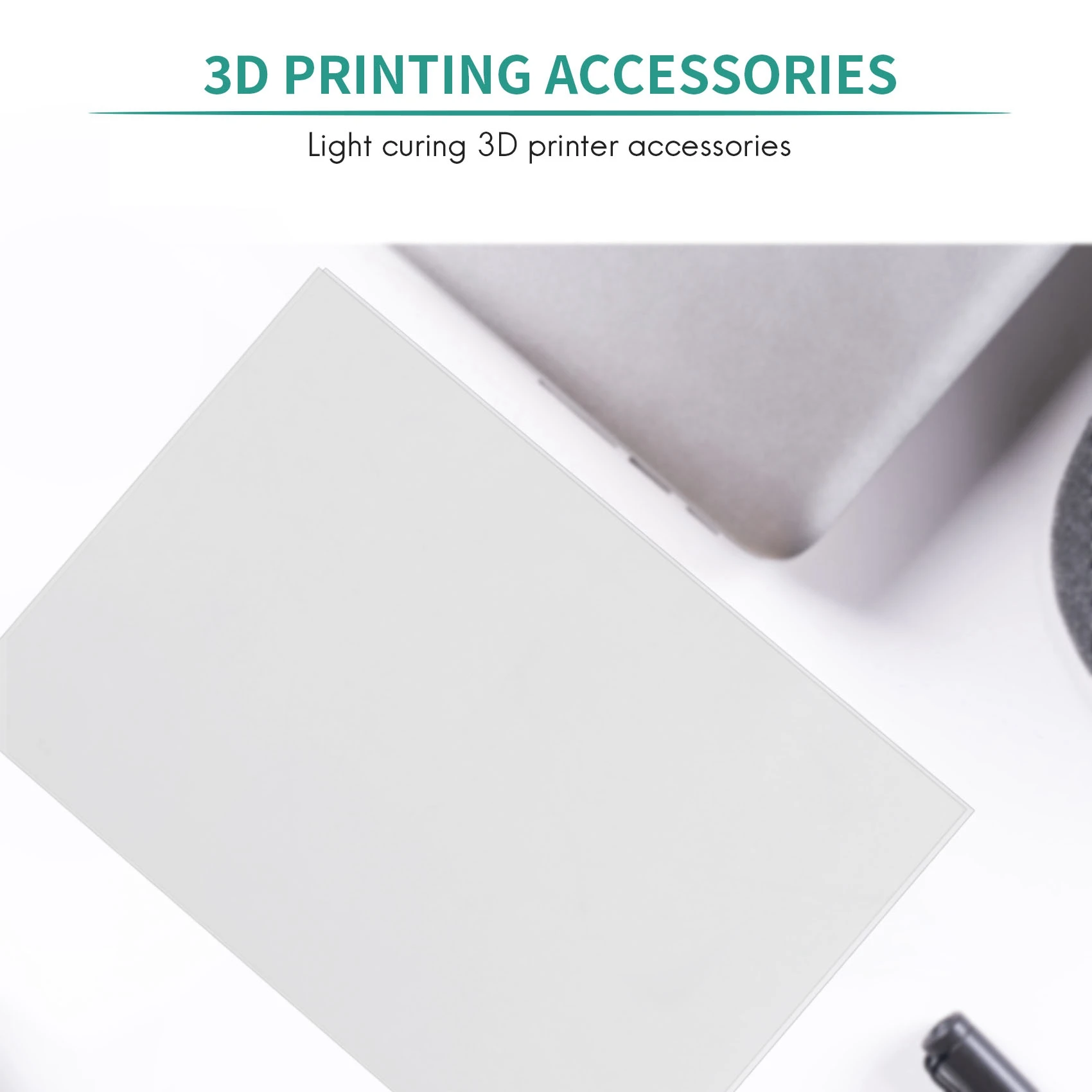 AC57-10 peças de folha fep fóton impressora 3d 0.1mm filme fep 280mm x 200mm para peças de impressora 3d acessórios