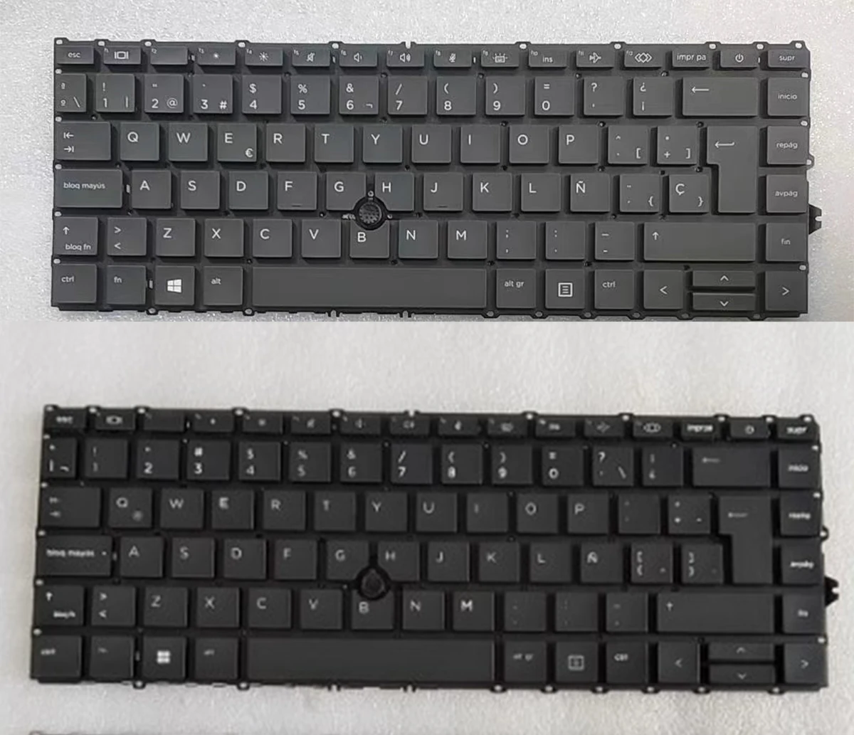New Latin Spanish Teclado Keyboard for HP ZBook Firefly 14 G8 14 G7 Black Backlit with Pointer, No Frame