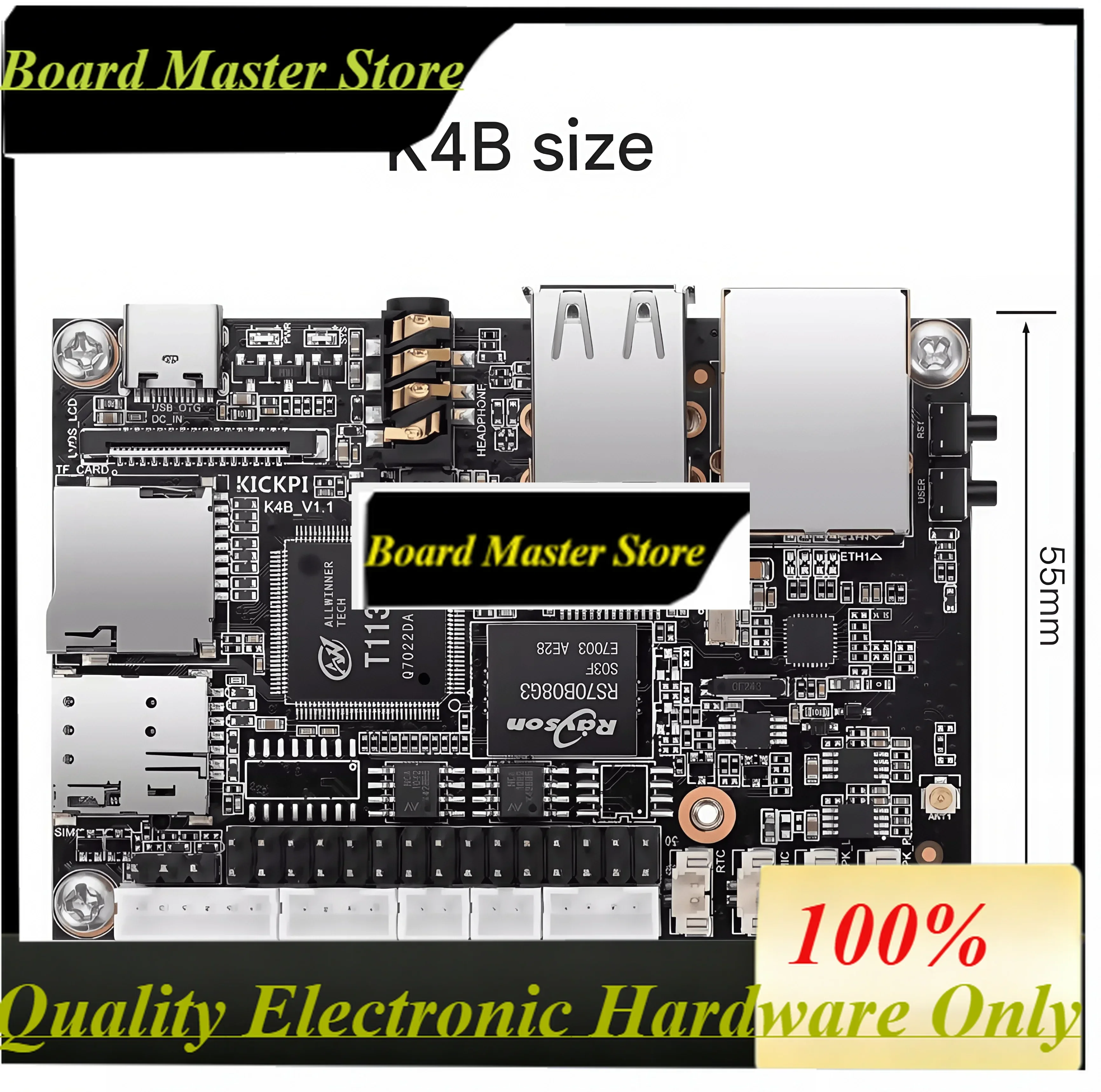 BoMaSK4B Allwinner T113-S3 Development Board Linux Motherboard Allwinner Embedded Arm Core Board