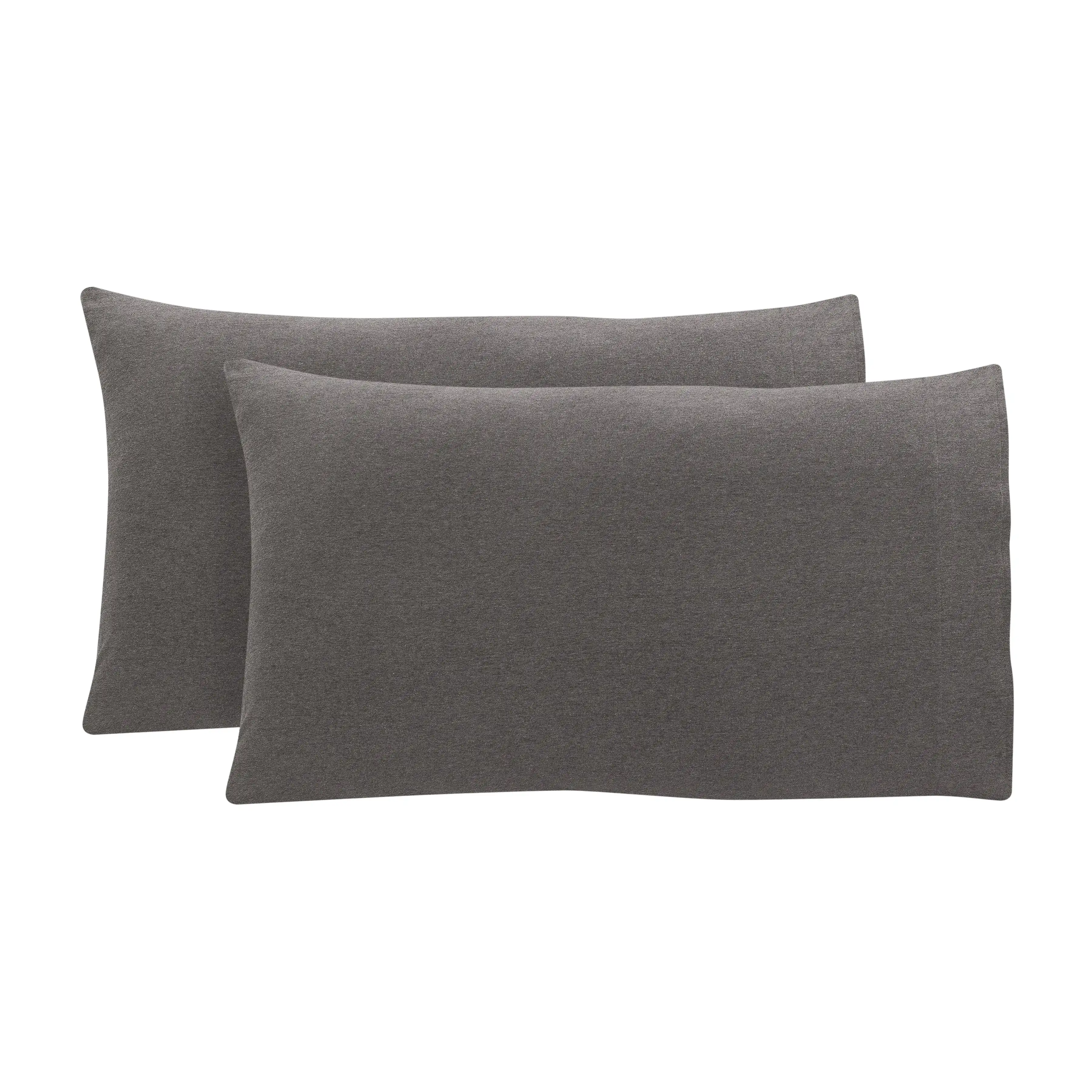 

Adult Jersey Extra Soft Pillowcase Set, King, Charcoal Grey, 2 Pieces
