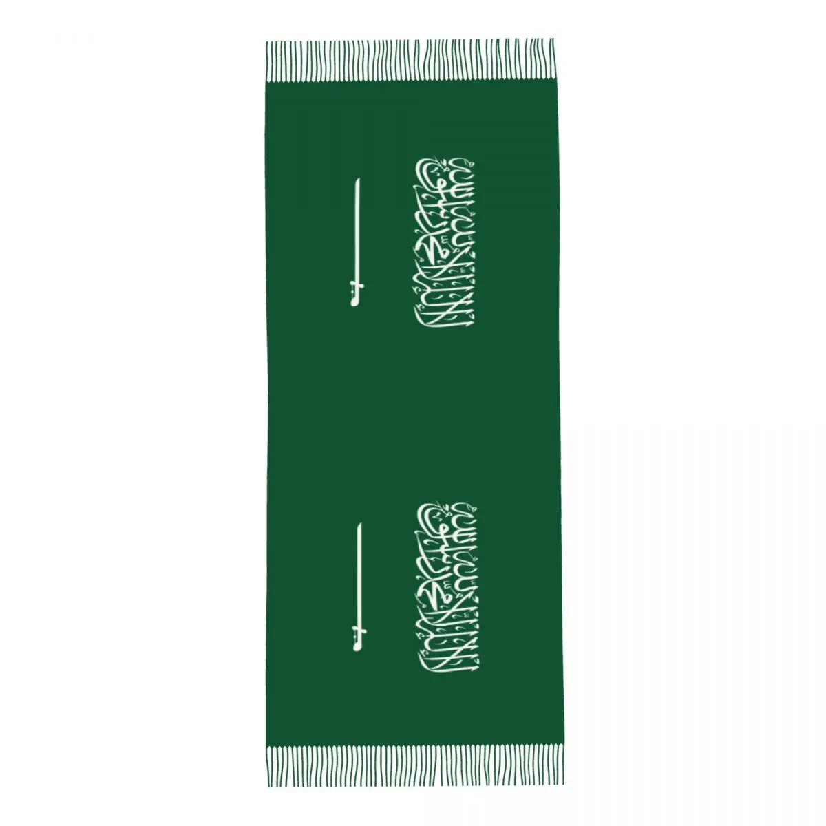 Kingdom of Saudi Arabia Schal für Damen, Winter-Herbst-Kaschmirschals und Wickelschals mit Nationalflagge und Quaste für Damen