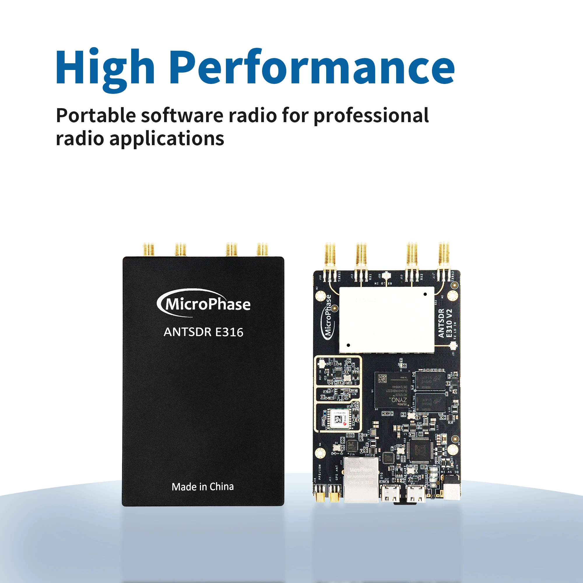 MicroPhase ANTSDR Software Defined Radio Demo Board ZYNQ 7000 SoC XC7A020 ADI AD9361 AD9363 MIMO SDR E316