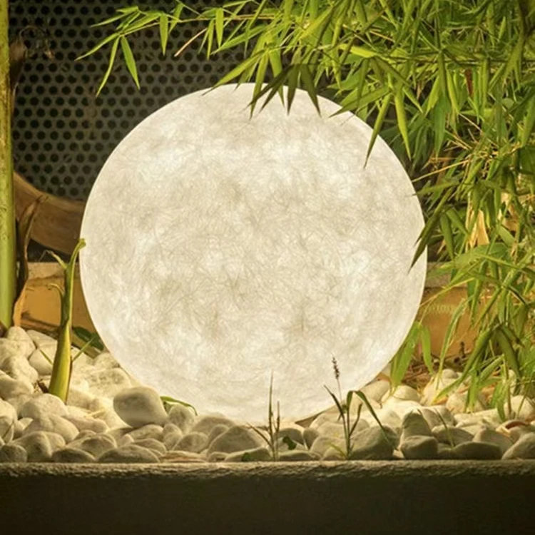 New Pop Star Outdoor Ball Atmosphere Courtyard Net Red Living Room Bedroom Bed Warm Moon Floor Lamp