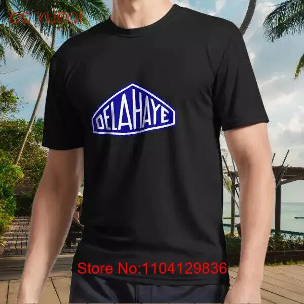 New Shirt Classic Car Logo Delahaye Active Logo T-Shirt Funny Size S to 5XL