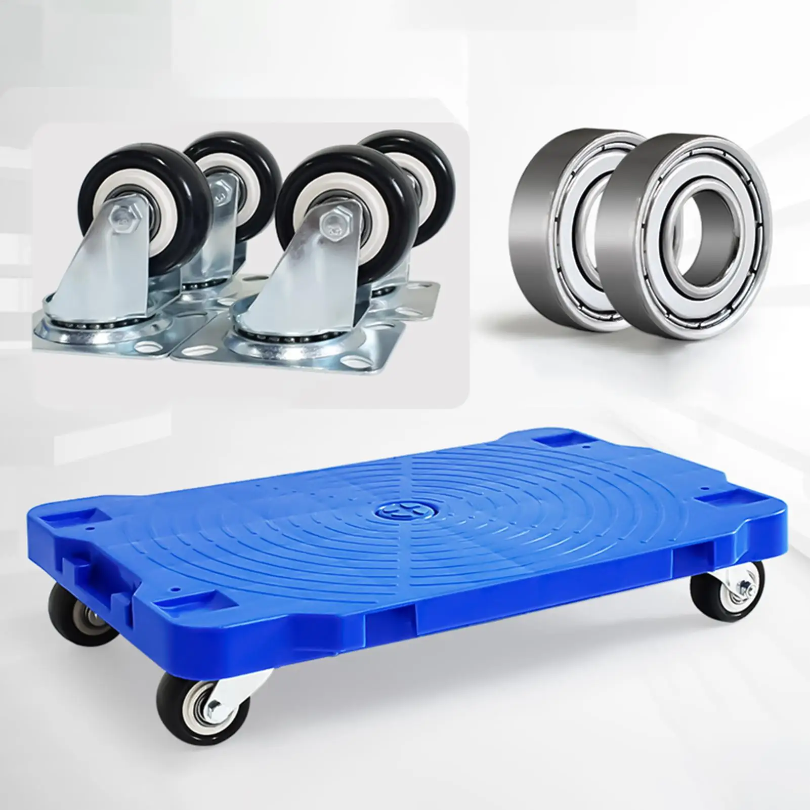 Moving Furniture Dolly Connectable 220 LBS Capacity Moving Dolly Heavy Duty 4 Wheel Moving Cart for Moving Heavy Furniture