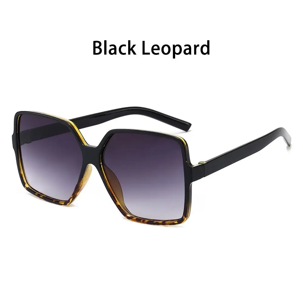 Black Square Oversized Sunglasses Women Big Frame Colorful  display picture 1