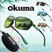 Nuevas gafas de pesca al aire libre de Okuma, luz polarizada fuerte antideslumbrante UV400, adecuadas para pescar, conducir, andar en bicicleta, etc.