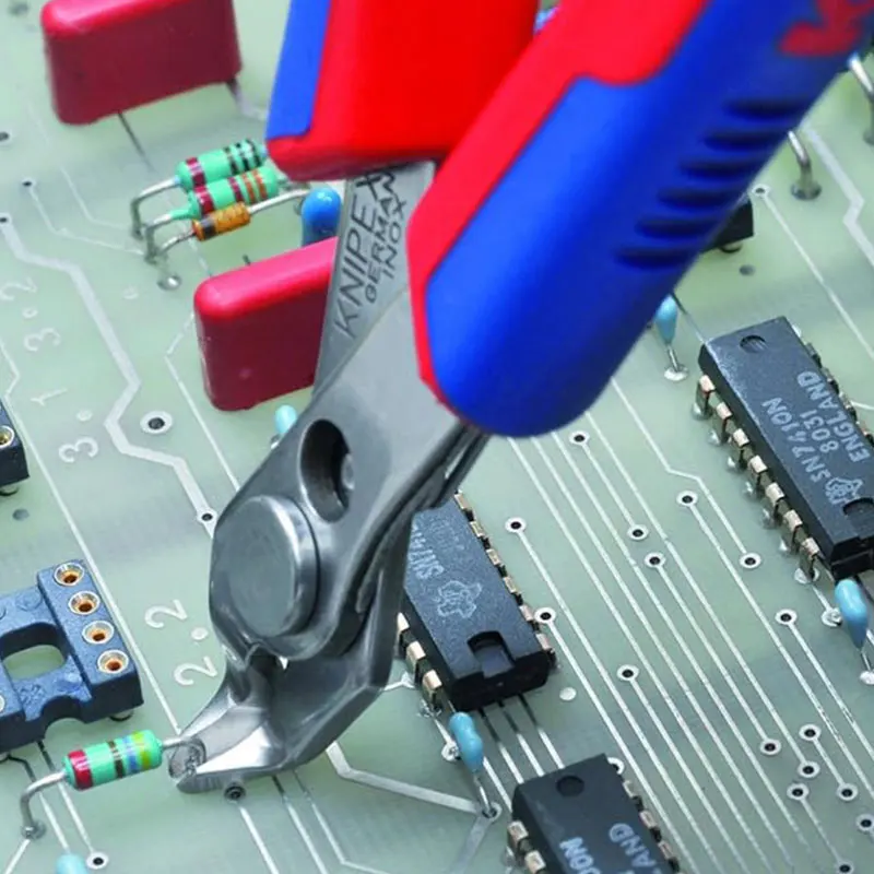 Imagem -05 - Alicate de Corte Super Eletrônico Knipex Baixo Peso Bordas Afiadas Ferramentas de Corte com Mola e Limitador Pol 78 23 125