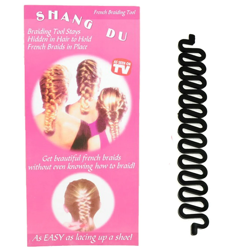 Fashion Fish Bond Waves Braider Tool Roller With Hair Twist Styling Black Bun Maker Magic Hair Braiding