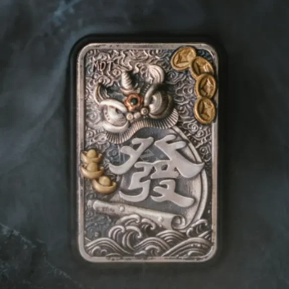 MOT Mahjong EDC Open The Armor Metall mechanisch Multi Orbit Push Slider Zappelspielzeug Cooles Gadget Sinnesspielzeug für Erwachsene