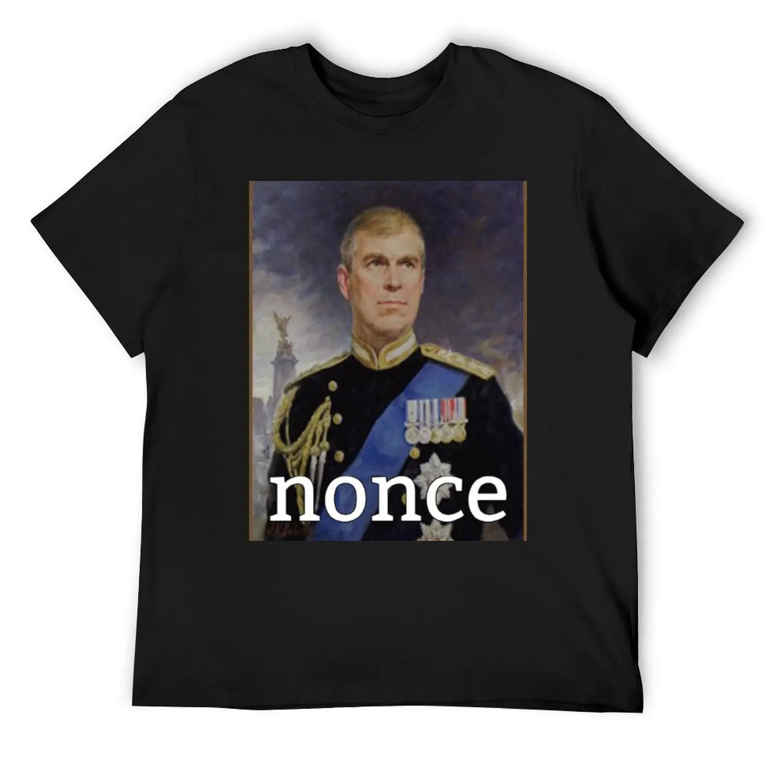 

Prince Andrew Nonce T-Shirt blue archive blacks boys whites mens clothes