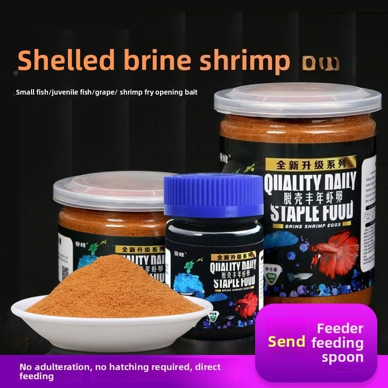 

Fish Baby Instant Baby Fish Food, Easy Fry Starter with Decapsulated Brine Shrimp Artemia for Guppies, Bettas & Nano Fish