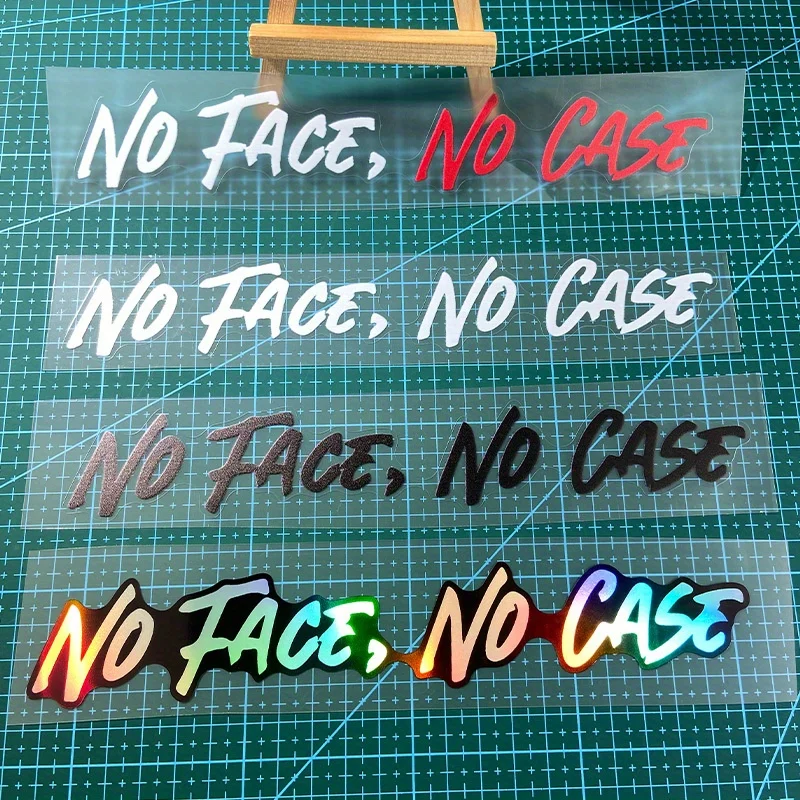 لا وجه ولا حالة دراجة نارية خوذة العدسات ملصقات مقاوم للماء شارات الفينيل للدراجات النارية خزان الوقود سيارة مثلث نافذة سكوتر #4