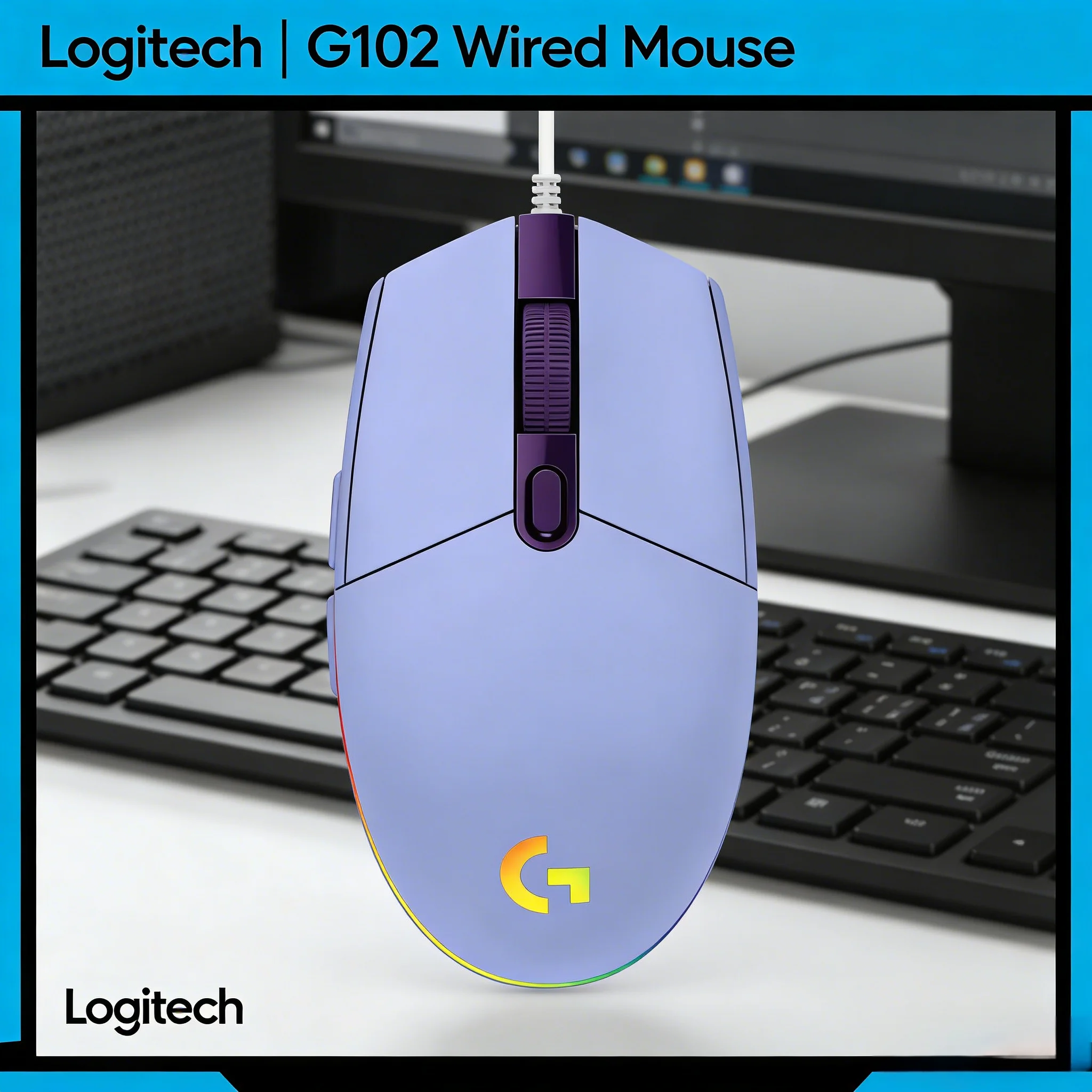 

G102 Prodigy Lightweight Wired Mouse Comfortable for Long Gaming Sessions