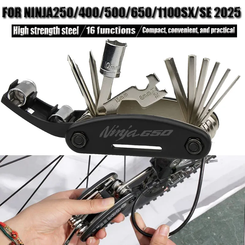 

FOR NINJA650 NINJA500 NINJA400 NINJA250 NINJA1100SX/SE 2025 Motorcycle Tools Accessories ZX-6R ZX-10R ZX-14R Tool Screwdriver