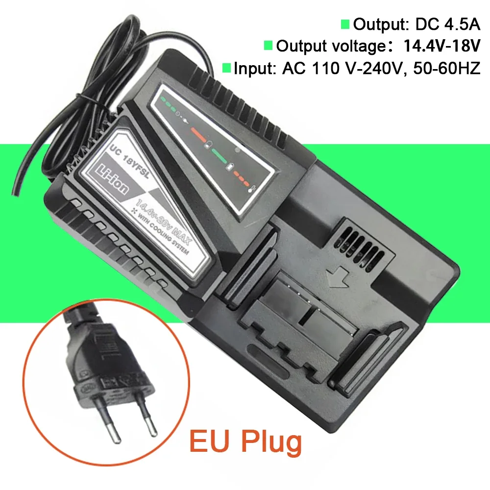 BSL36A18 18V/36V MultiVolt Li-Ion Slide Battery & Replacement Rapid Charger UC18YFSL for Hitachi BSL1830 BSL1815 BSL1840 BSL1850