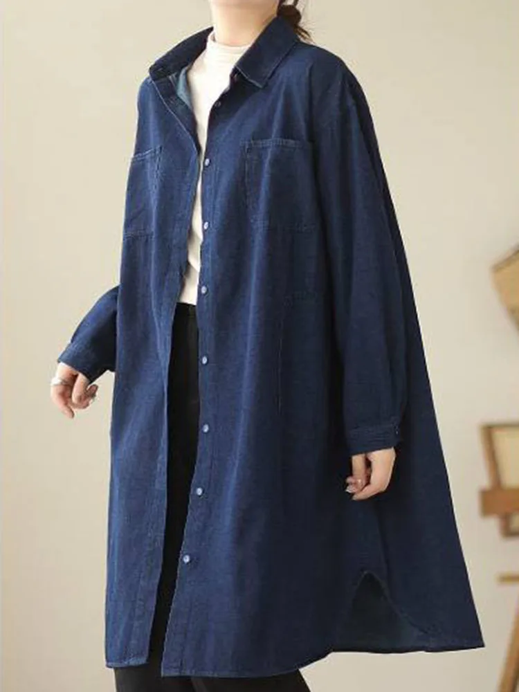 Coreano vintage baggy denim jaquetas único breasted manga comprida topo jaquetas feminino casual solto moda chaquetas casaco