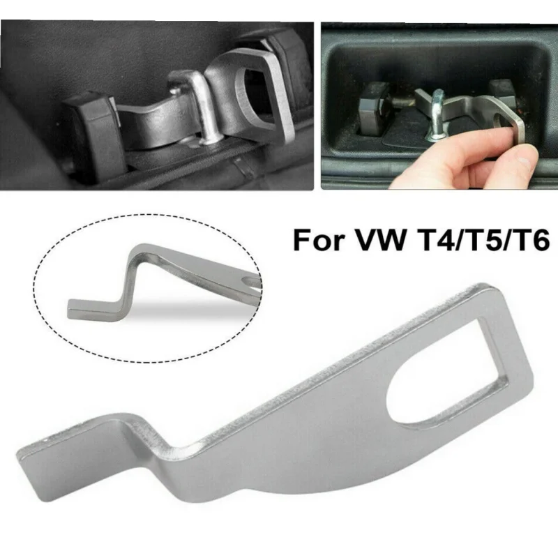 1Pc Car Tailgate Bracket Stainless Steel Air Vent Lock Stand Extension Hook For VW T4 T5 T6 Bus Camper Truck Rear Auto Accessory