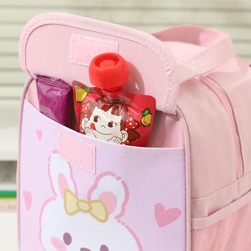 Cute Purple Cat Lunch Bag Lunch Box Student Kawaii Thermal Insulated Tote Cooler Handbag Bento Pouch Container School Food Bags