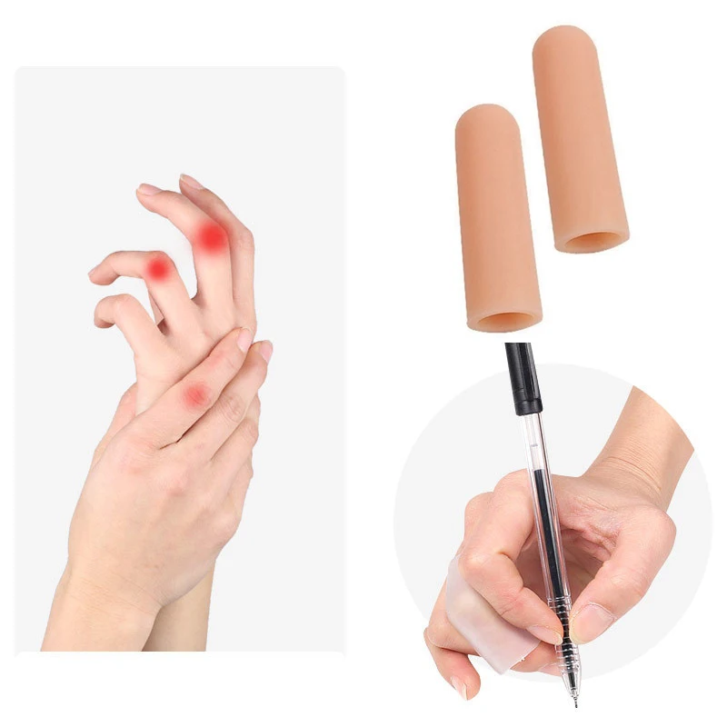 10 pçs cozinhar ferramentas de cozinha tubo de gel de silicone protetor de dedo anti-corte resistente ao calor mangas de dedo