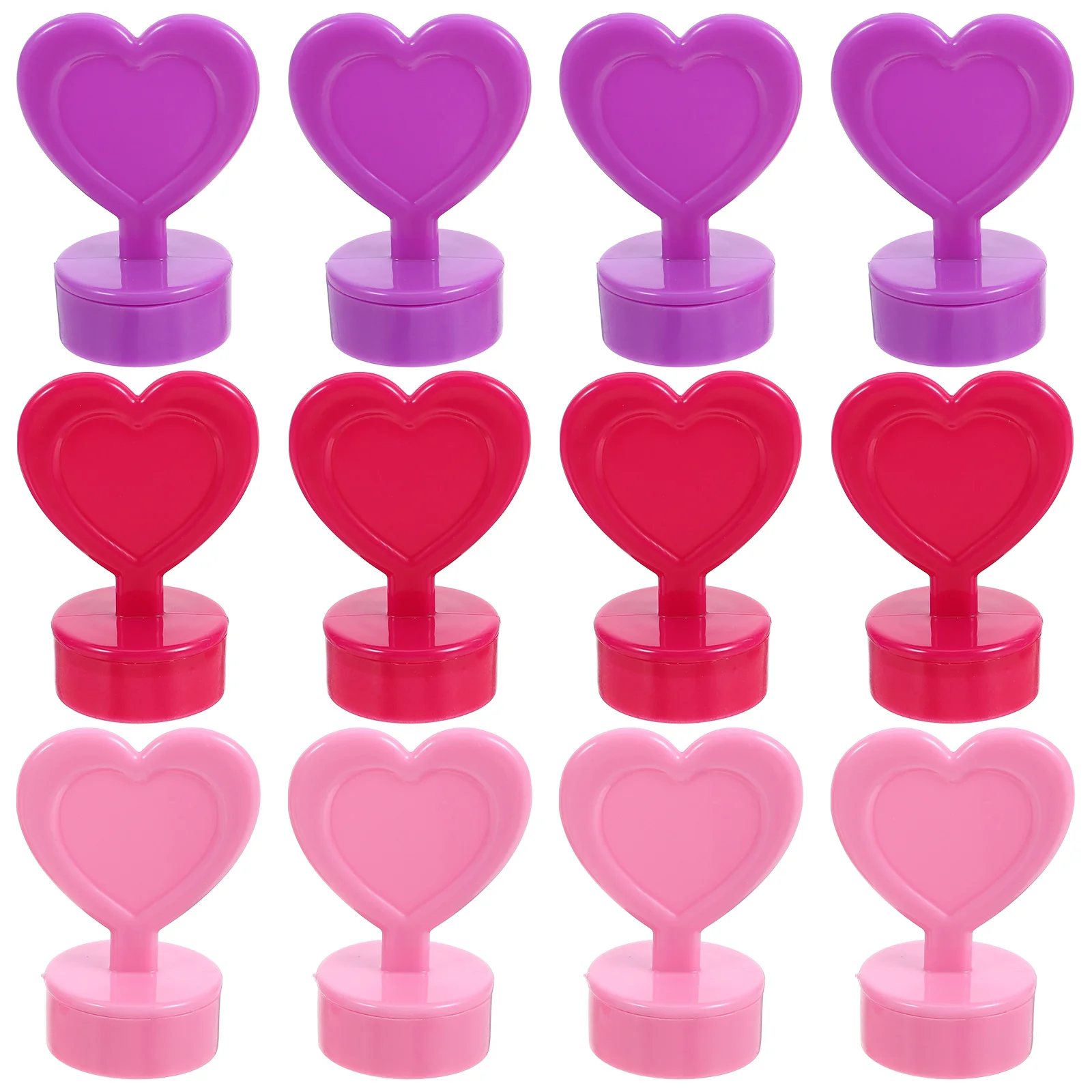 

12Pcs Cute Heart Stamps for Kids Plastic Stamp Set for DIY Crafts Scrapbooking Journals Classroom Party Decoration Supplies