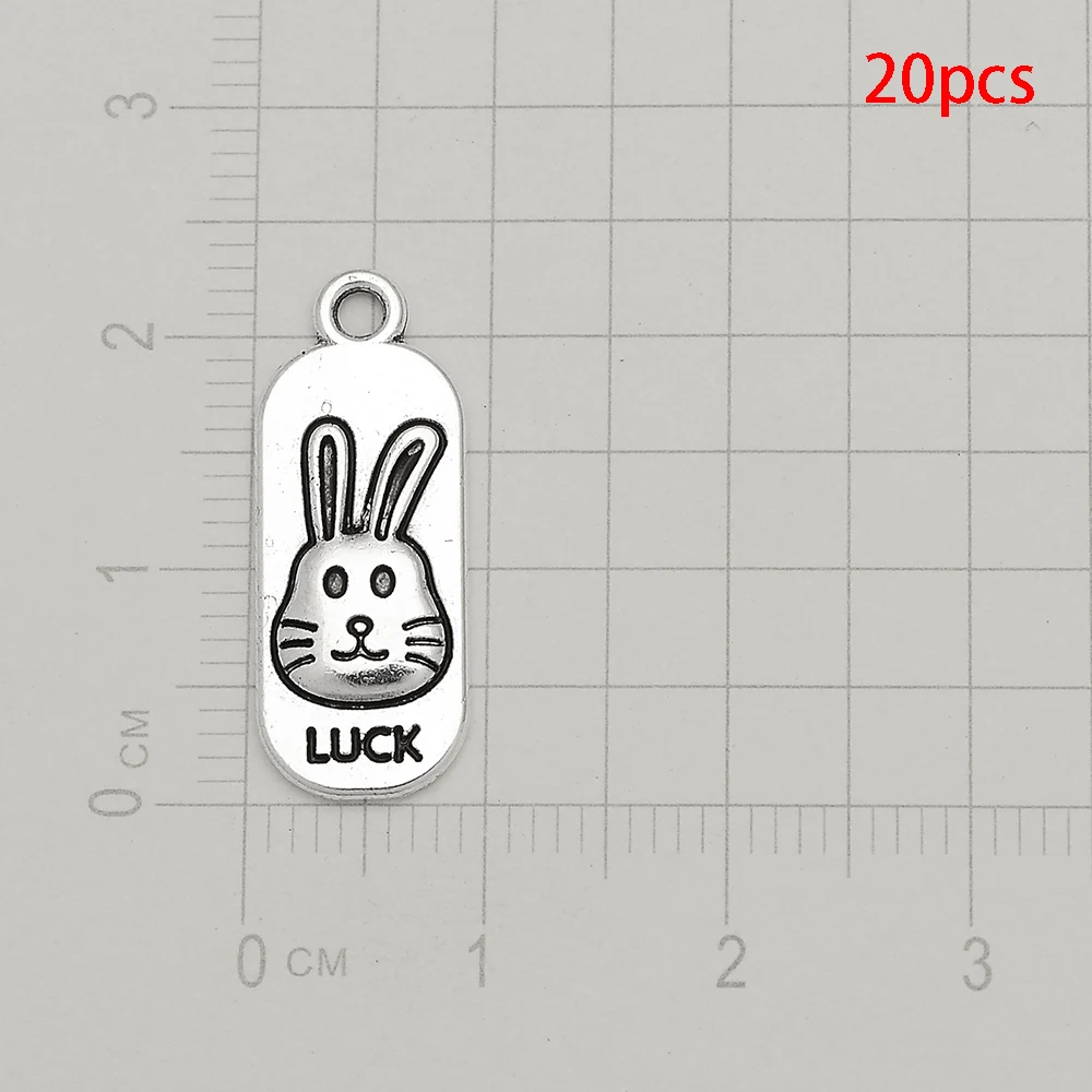 5/20pcs/lot Rabbit Bunny Charms Easter Egg Hunt Carrot Animals Pendant For Diy Jewelry Making Findings Supplies Accessories