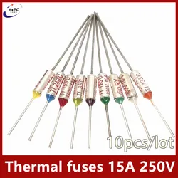 10pcs 15A 250V TF thermal protection Rice cooker fuse RY- 75C 80C 95C 100C 115C 125C 145C 155C 157C 172C 185C 195C 200C 240C