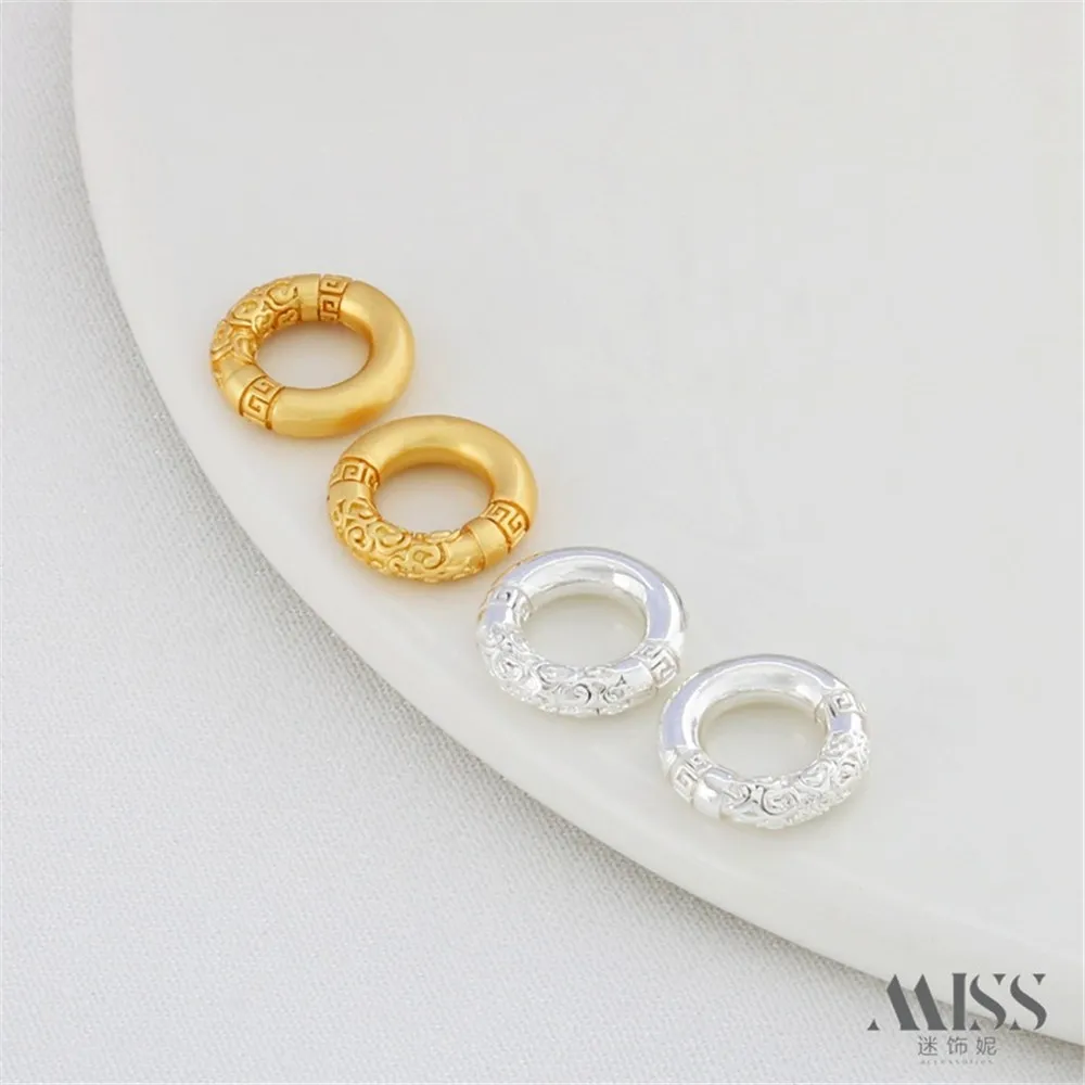 

14K Bag Jin Xiangyun Qiankun Circle Ring Running Ring DIY Bracelet Necklace Card Ring Connecting Concentric Ring