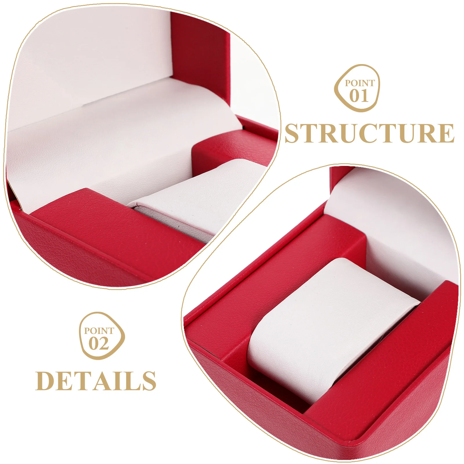 

Modern Watch PU Protective Case for Watch Packing Case Men Women Storage Display Container Jewelry Holder Travel