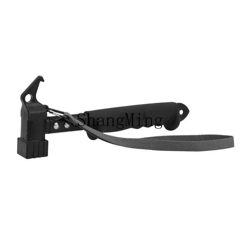 CLL Outdoor Camping Nail Hammer Multifunctional Soft Rubber Handle Hammer Camping Tent