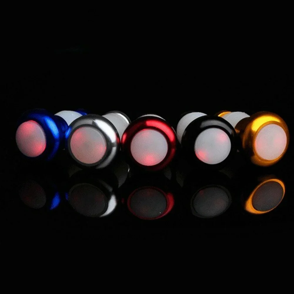 1 Pair Safety Cycling Bike Turn Signal Handle Bar End Plug LED Red Light Lamp Magnetic Handle Light Handlebars Caution Light