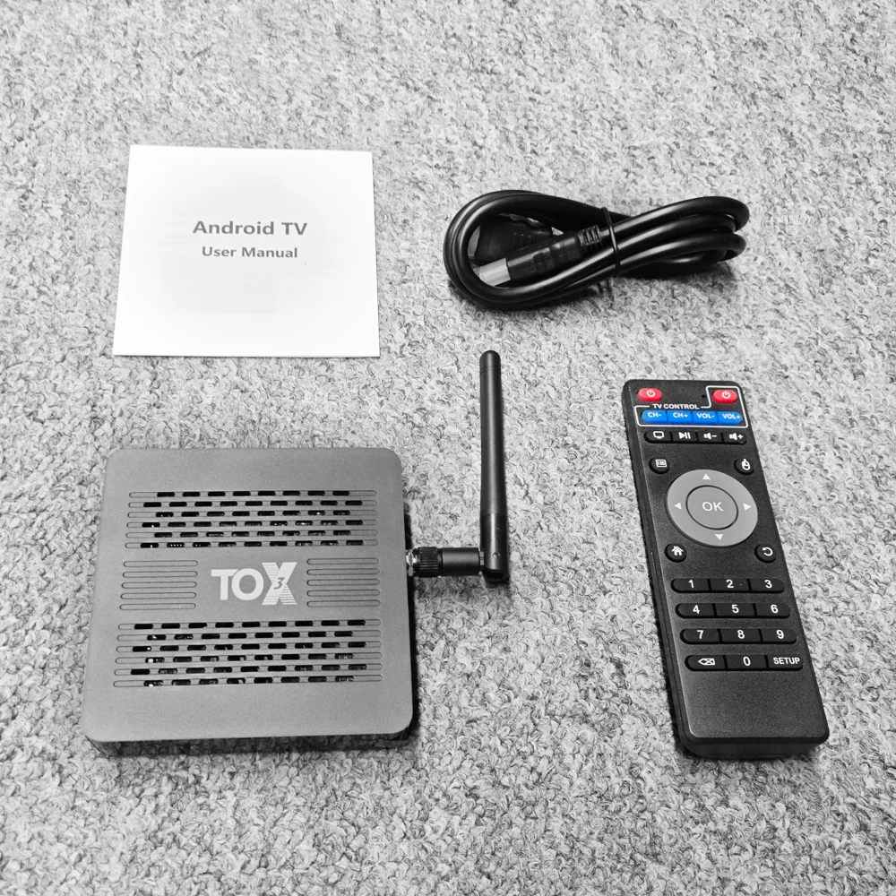 Original TOX3 TV Box Amlogic S905X4 Android11 4GB RAM 32GB ROM BT AV1 1000M LAN 2T2R Wifi 2.4G&5G HDR Media Player Set Top Box