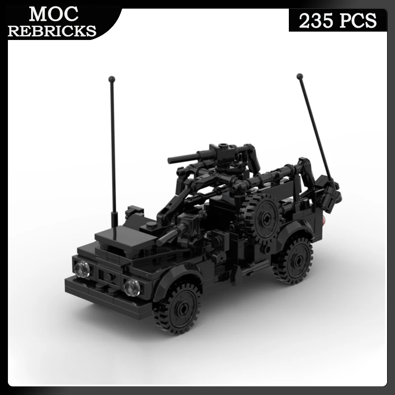 

WW2 Military Series Weapons Land Rover Defender Assault Vehicle MOC Building Block Personnel Carrier Educational Brick Toy Gifts